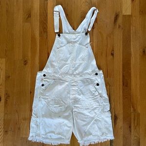 Polo Ralph Lauren white overall shorts